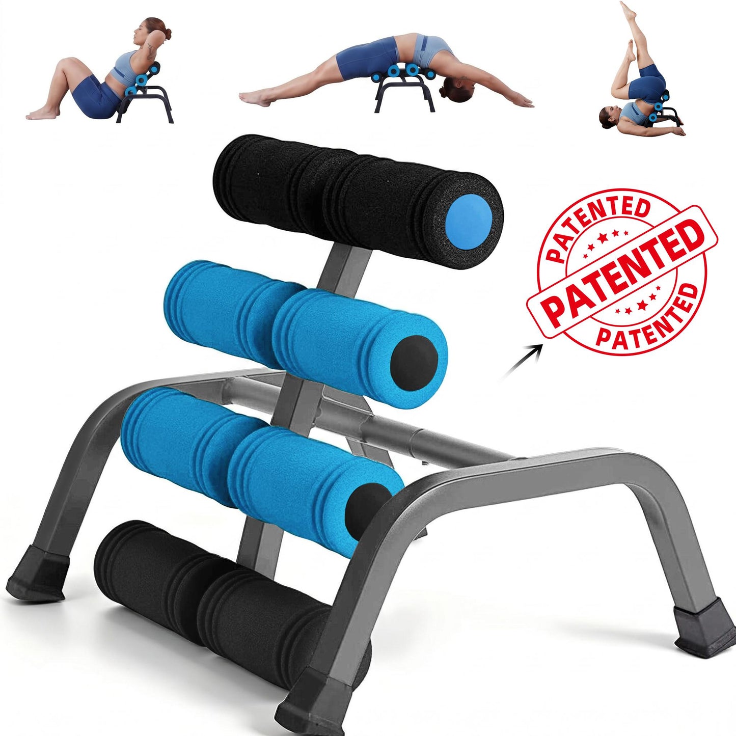 Mini Inversion Table with Glutes Trainer, Back Support & Strength Training