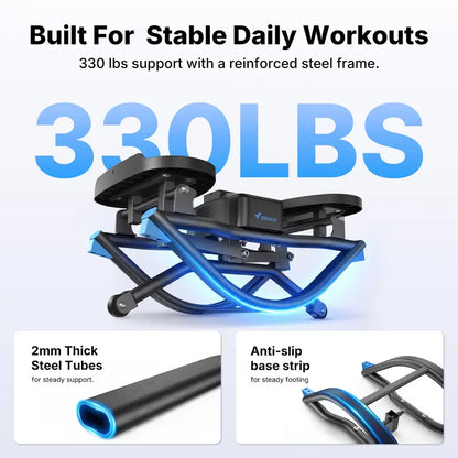 3D Motion Rocking Stepper Machine | 330 lbs Capacity Compact Home Workout Stepper