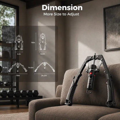 CT1 Adjustable Chest & Arm Trainer 22‑440lbs, 2‑in‑1 Ab Roller Home Gym Equipment for Men Women
